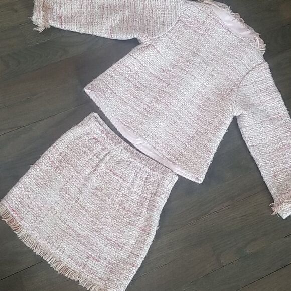 JUST like Mommy's woven jacket and skirt set. - Picture 2 of 6